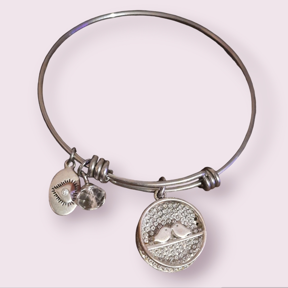 Footnotes charm stainless steel adjustable bracelet with charms